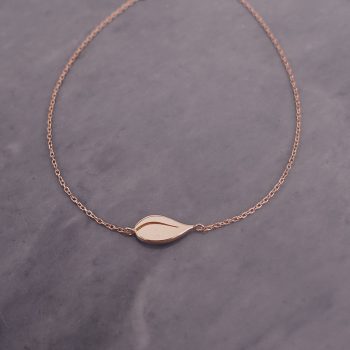olive leaf gold bracelet necklace for her