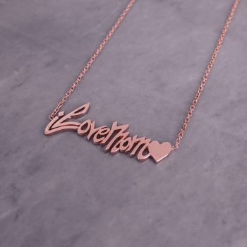 I love mom gold necklace for her mother's day gift